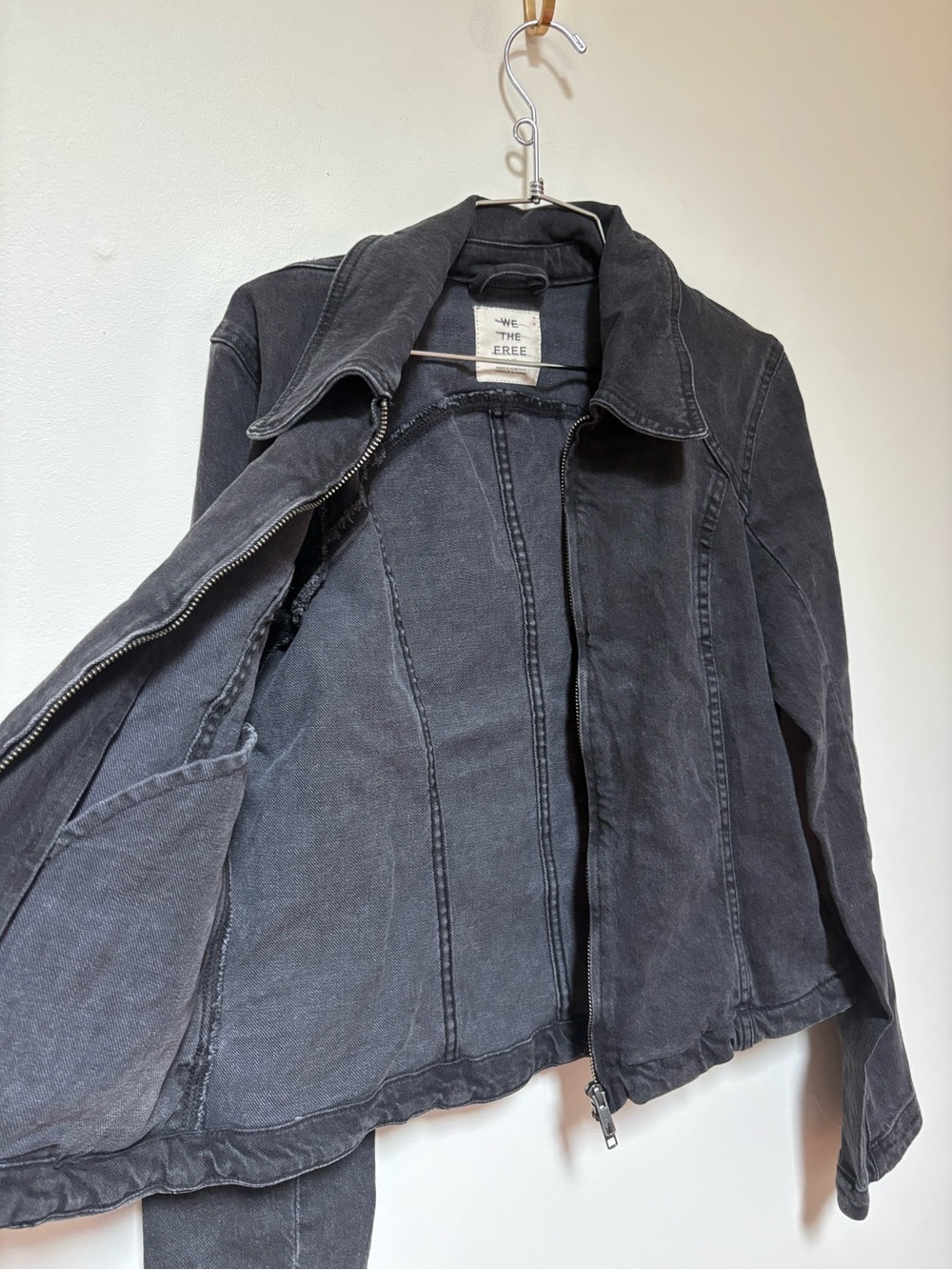NWOT Free People We The Free River Denim Jacket Size Large - Picture 11 of 16